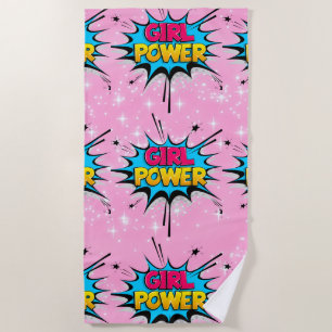 Girl Power Beach Towel