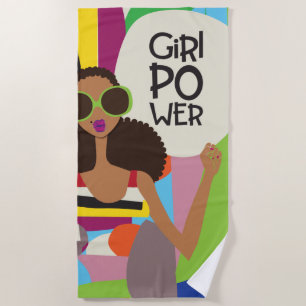 Girl Power Beach Towel