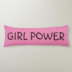 GIRL POWER BODY PILLOW FOR GIRLS