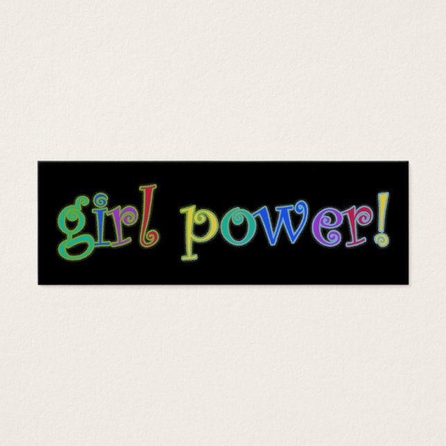 girl power bookmark (Front)