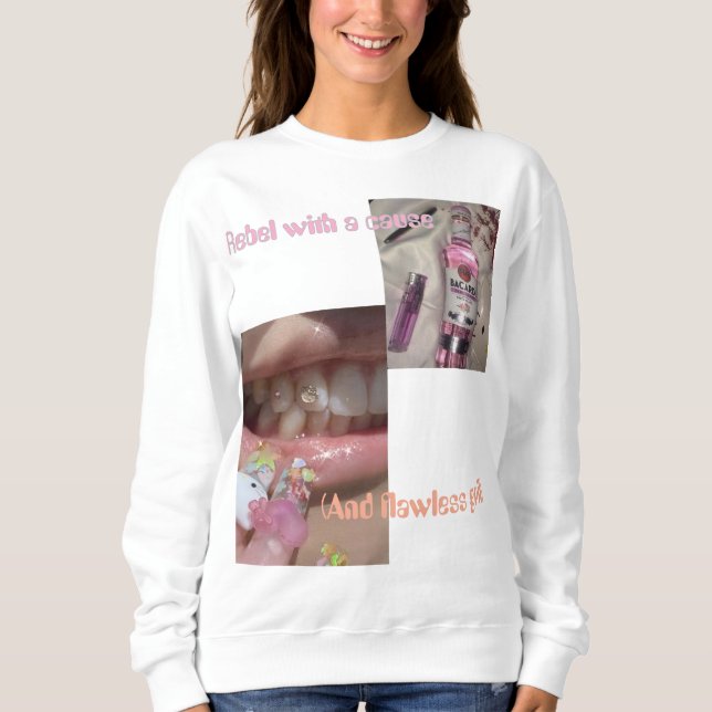girl power branded sweatshirt (pinterest themed) (Front)