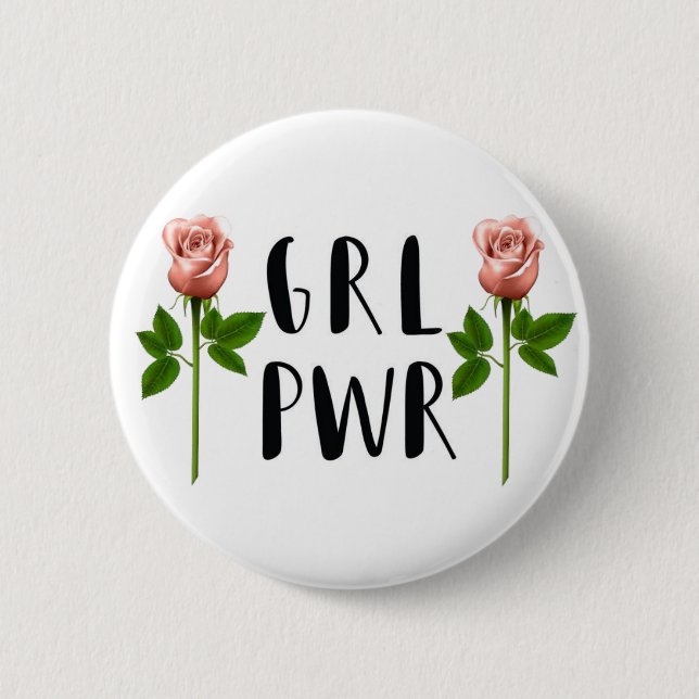 GIRL POWER ~ Button (Front)