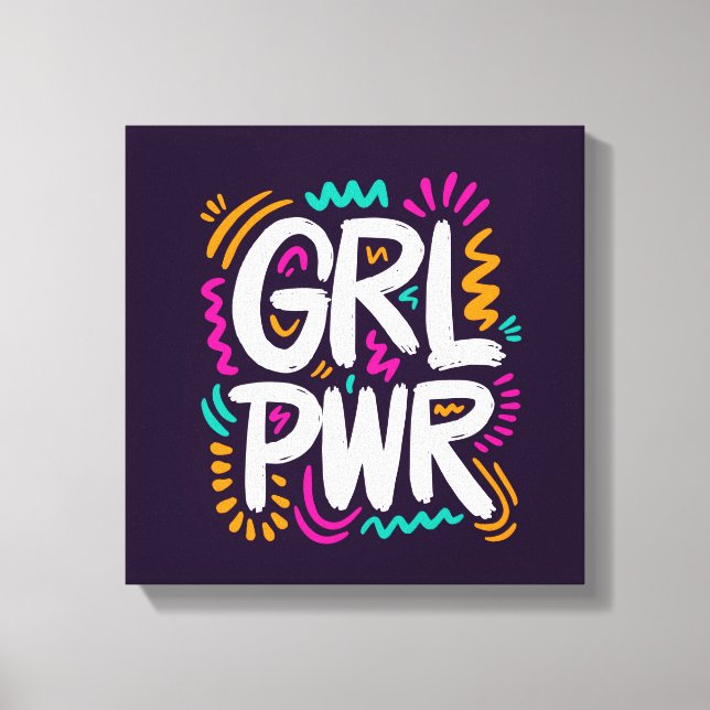 Girl Power Canvas Print (Front)