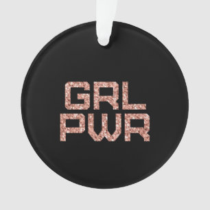 Girl Power Ceramic Ornament