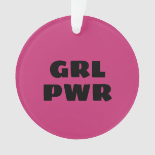 Girl Power Ceramic Ornament