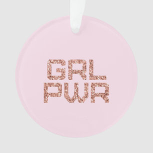 Girl Power Ceramic Ornament