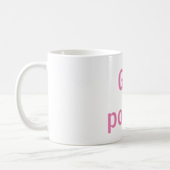 girl power coffee mug (Left)