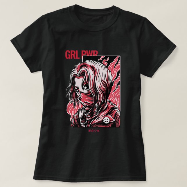 GIRL POWER |  cute anime girl  T-Shirt (Design Front)
