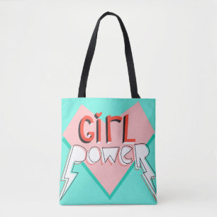 Girl power. Cute design with bright graphic slogan Tote Bag