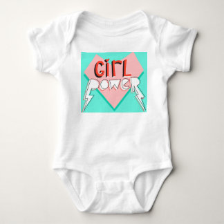 Girl Power: Cute Graphic Slogan Baby Bodysuit