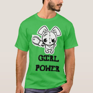 Girl Power Cute toon Voo Bunny T-Shirt