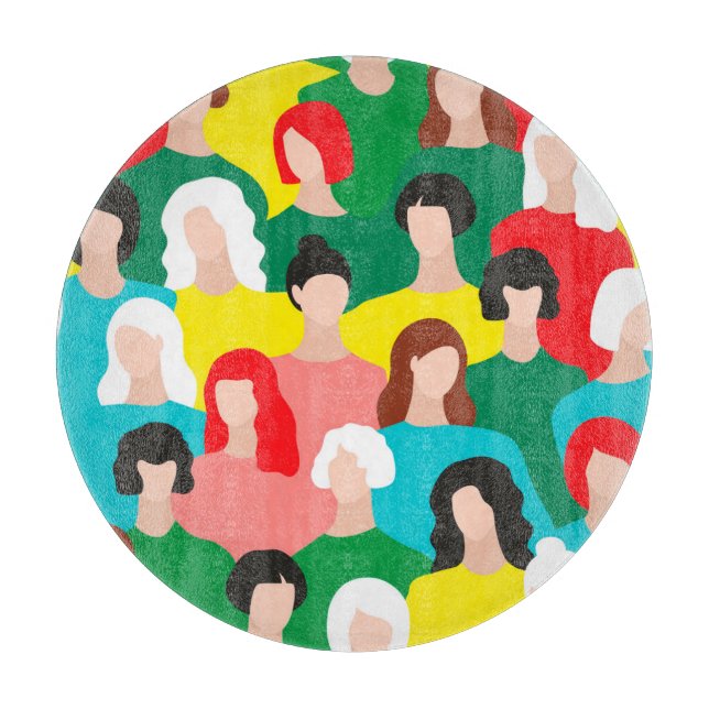 Girl power cutting board (Front)