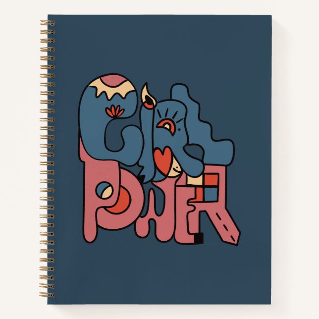 Girl Power Dark Version Notebook (Front)