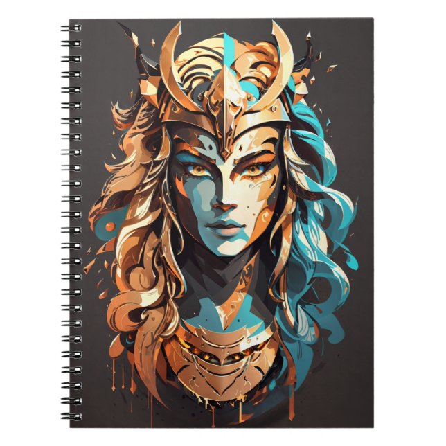 Girl Power: Female Warrior v02 Notebook (Front)