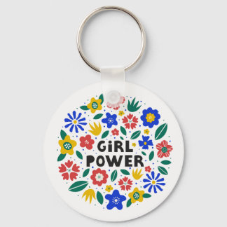 Girl Power Feminist Equality   Key Ring