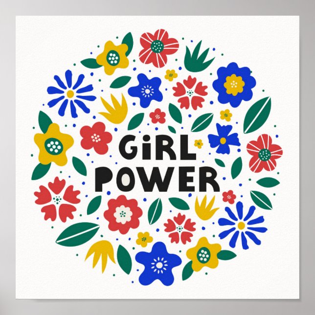 Girl Power Feminist Equality   Poster (Front)