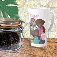 Girl Power Feminist Latte Mug