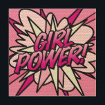 GIRL POWER Fun Retro Comic Book Pop Art<br><div class="desc">A cool,  trendy and fun comic book pop art design that puts the wham,  zap,  pow into your home and your day. Designed by ComicBookPop© at www.zazzle.com/comicbookpop*</div>