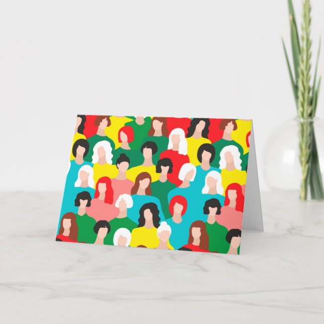 Girl power holiday card (Front)