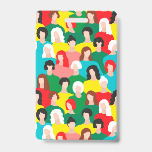 Girl power ID badge