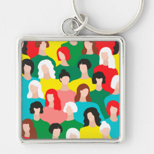 Girl power key ring