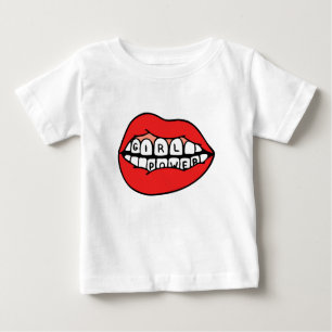 Girl Power Lips Baby T-Shirt