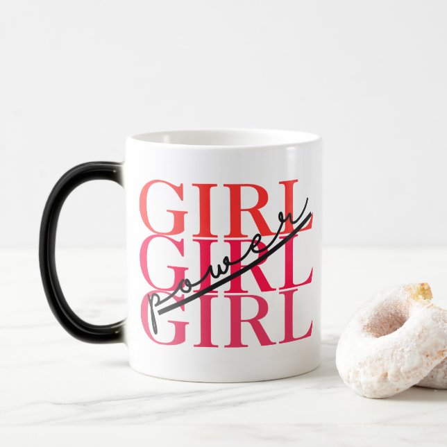girl power magic mug (With Donut)