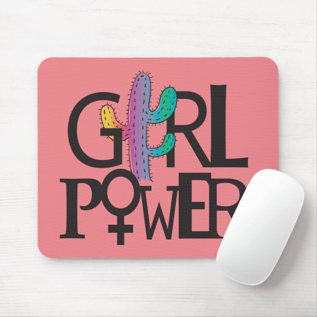 Girl Power Mouse Pad (With Mouse)