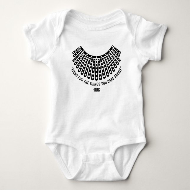Girl Power, Notorious Rbg, Ruth Bader Ginsburg Baby Bodysuit (Front)