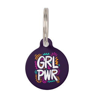 Girl Power Pet Tag