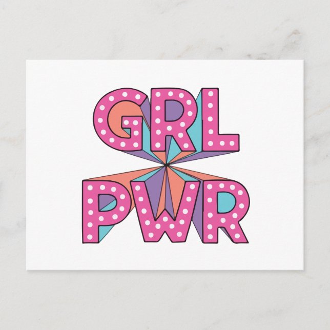 Girl power  postcard (Front)