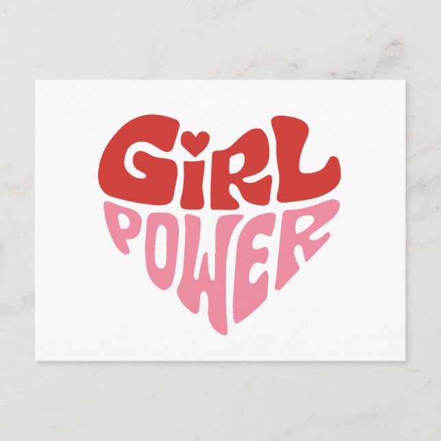 Girl power  postcard (Front)
