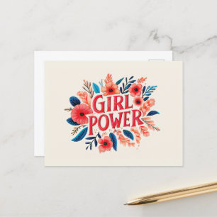 Girl Power Postcard