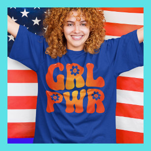 Girl Power Retro GRL PWR  T-Shirt