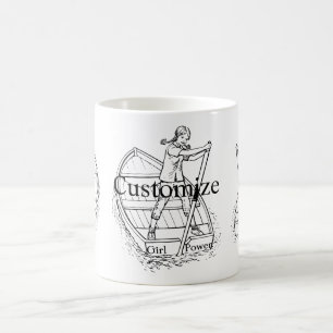 Girl Power Sculling Boat Thunder_Cove Coffee Mug