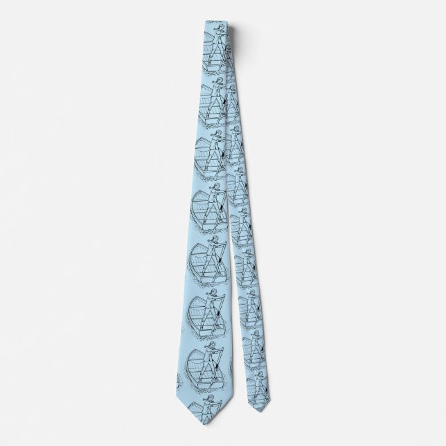 Girl Power Sculling Boat Thunder_Cove  Tie (Front)
