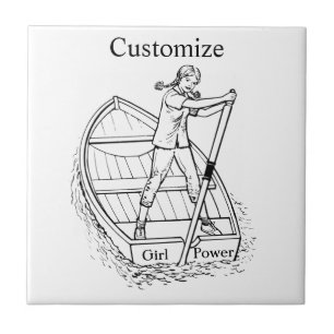 Girl Power Sculling Boat Thunder_Cove Tile