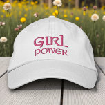 Girl Power Simple Modern Typography Custom Embroidered Hat<br><div class="desc">Girl Power Simple Modern Typography Custom Embroidered Baseball Cap features the simple modern embroidered text "Girl Power". Perfect as a gift for your best friend,  cousin,  sister,  mum and more. Created by Evco Studio www.zazzle.com/store/evcostudio</div>