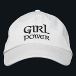 Girl Power Simple Modern Typography Custom Embroidered Hat<br><div class="desc">Girl Power Simple Modern Typography Custom Embroidered Baseball Cap features the simple modern embroidered text "Girl Power". Perfect as a gift for your best friend,  cousin,  sister,  mum and more. Created by Evco Studio www.zazzle.com/store/evcostudio</div>