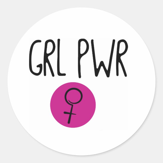 Girl Power Sticker (GRL PWR) (Front)