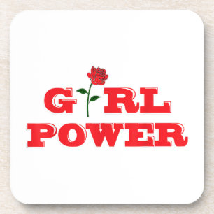 Girl Power T-Shirt - Awesome Women Female Feminist Coaster
