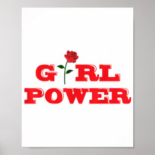 Girl Power T-Shirt - Awesome Women Female Feminist Poster