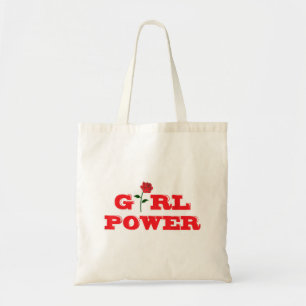 Girl Power T-Shirt - Awesome Women Female Feminist Tote Bag