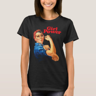 Girl Power T Shirt Women's Feminist Roar Resist No