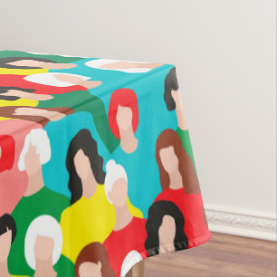 Girl power tablecloth