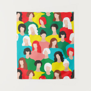 Girl power tapestry