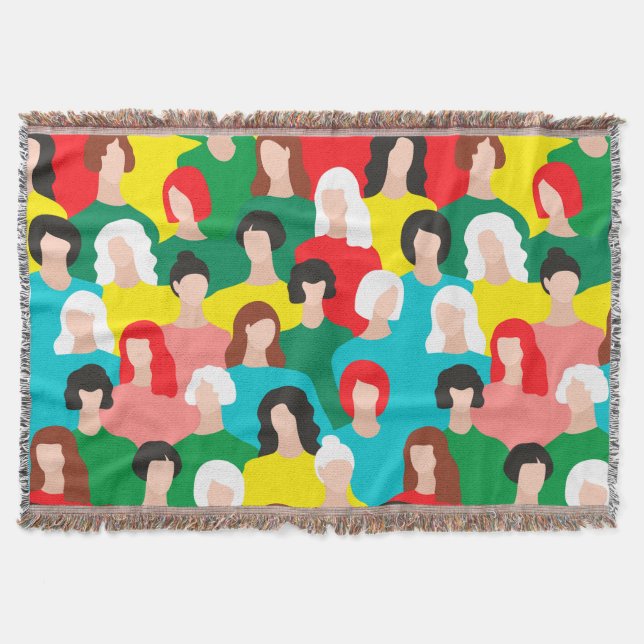 Girl power throw blanket (Front)