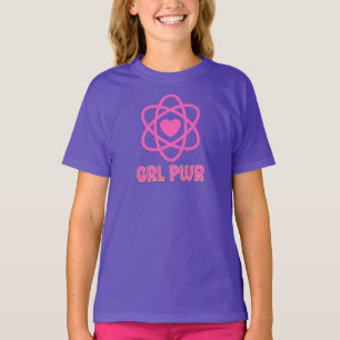 Girl Power Throw Pillow T-Shirt