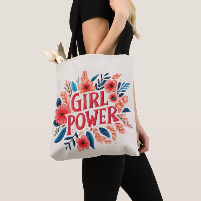 Girl Power Tote Bag (Close Up)