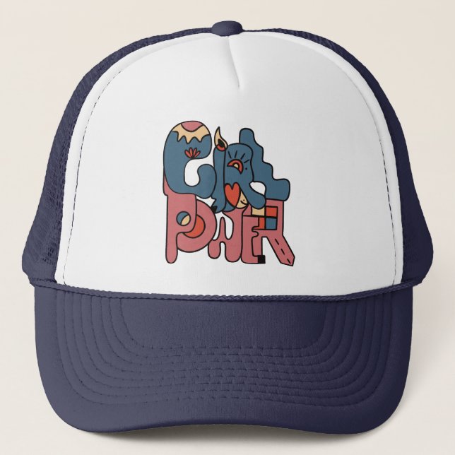Girl Power Trucker Hat (Front)